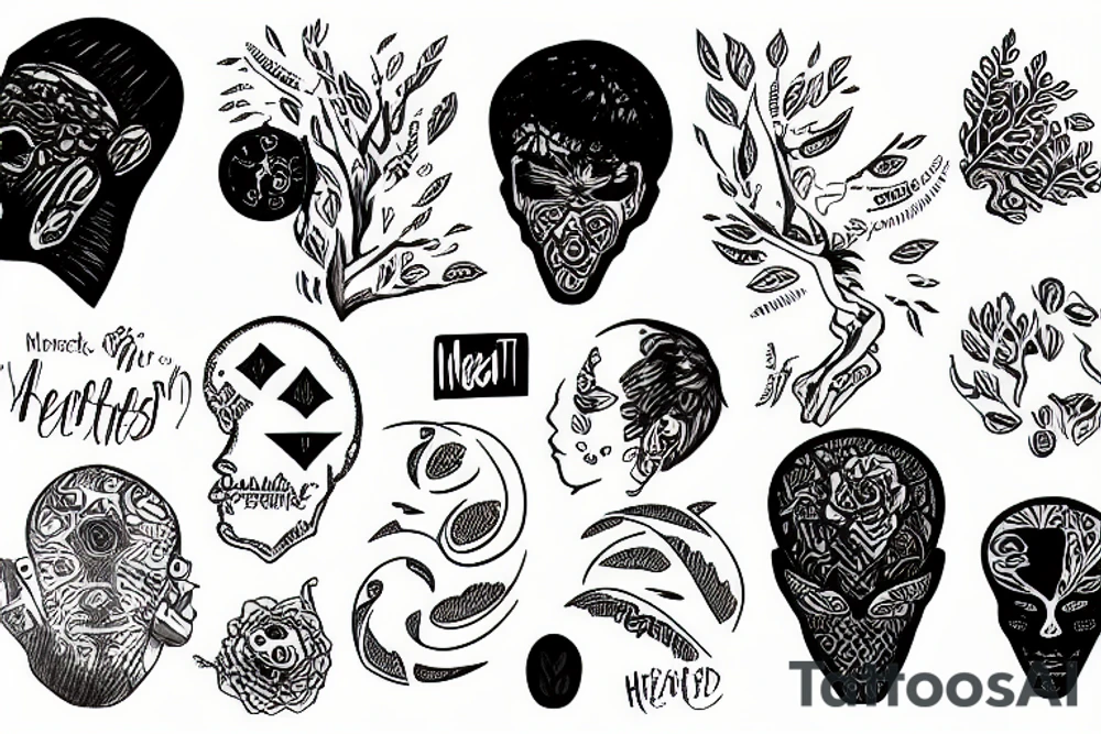 mental health awareness/ overthinkers tattoo idea