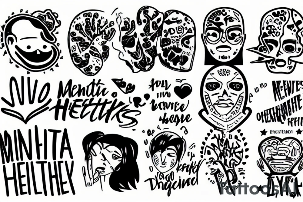 mental health awareness/ overthinkers tattoo idea