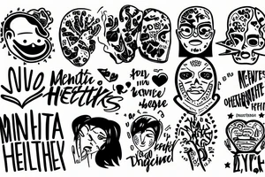mental health awareness/ overthinkers tattoo idea