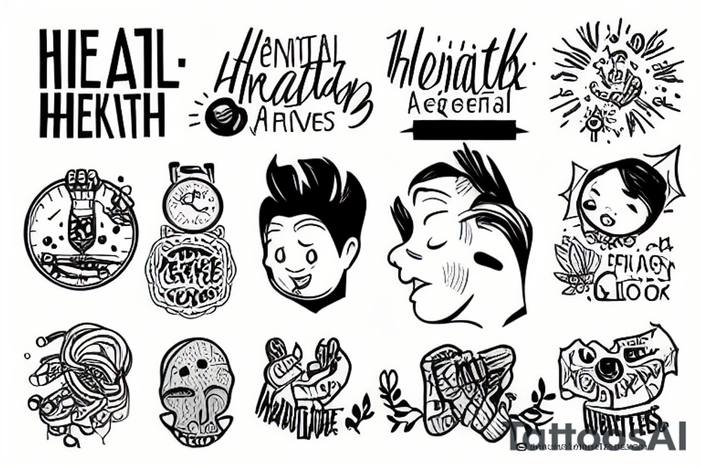 mental health awareness/ overthinkers tattoo idea