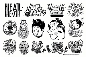 mental health awareness/ overthinkers tattoo idea