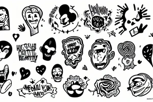 mental health awareness/ overthinkers tattoo idea