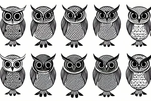 Owl flying in the night sky tattoo idea