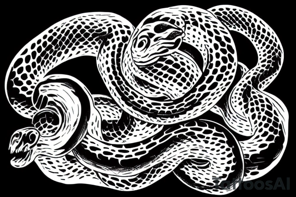snake eating it own tail, immortality, circle tattoo idea