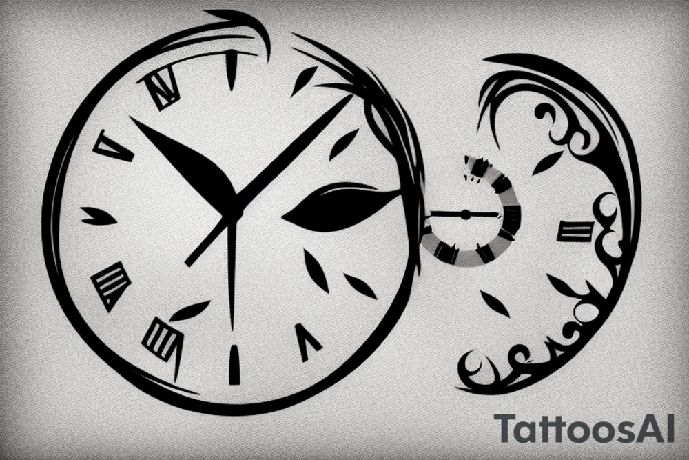 Time flies tattoo idea