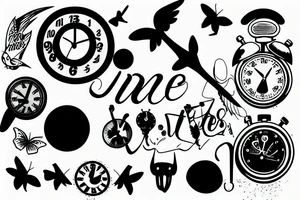 Time flies tattoo idea