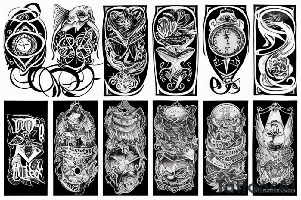 Time flies tattoo idea