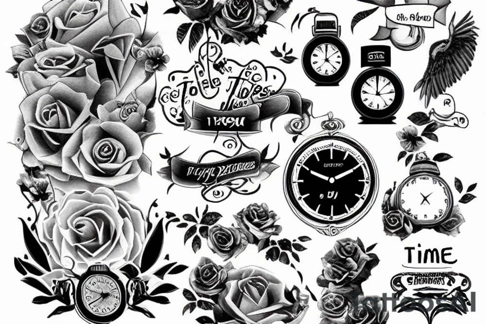 Time flies tattoo idea