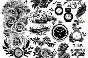 Time flies tattoo idea