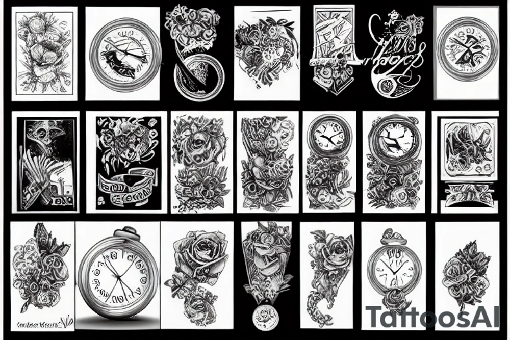 Time flies tattoo idea