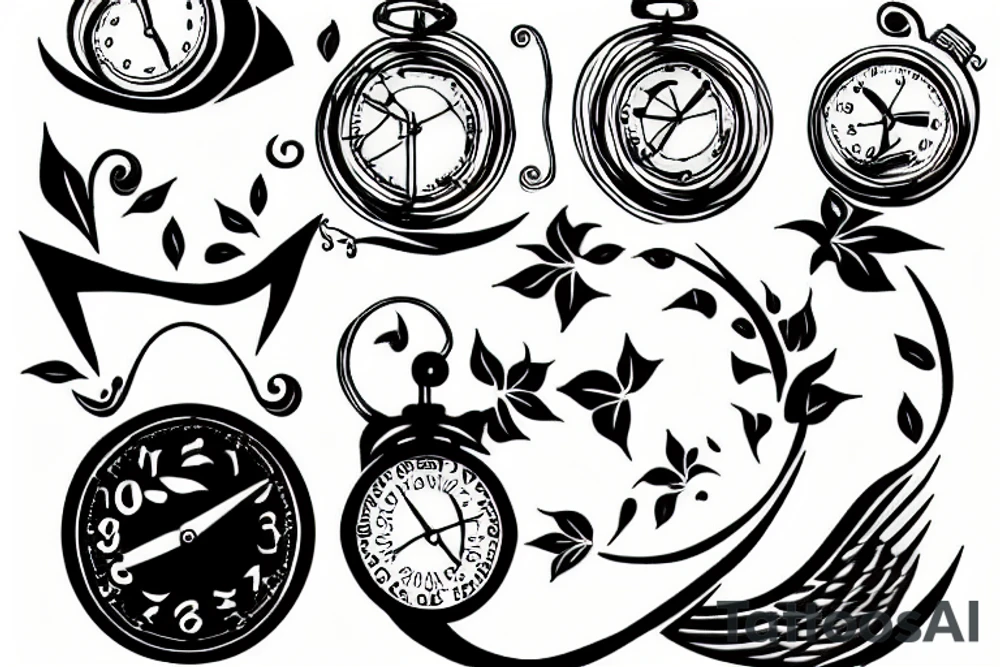 Time flies tattoo idea