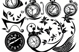 Time flies tattoo idea