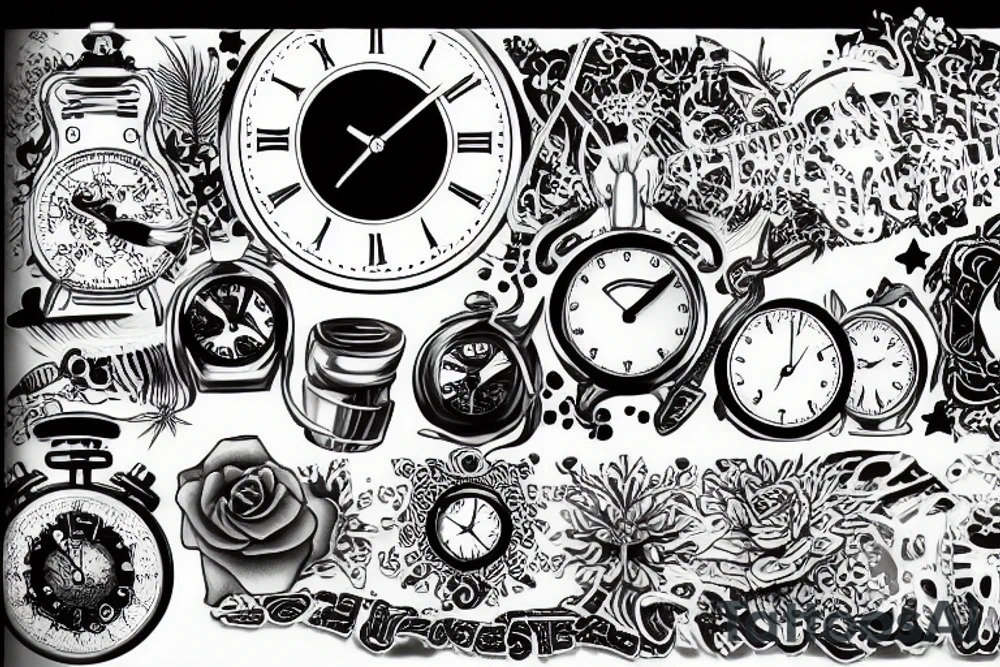 Time flies tattoo idea