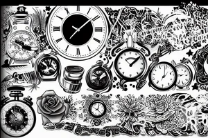 Time flies tattoo idea