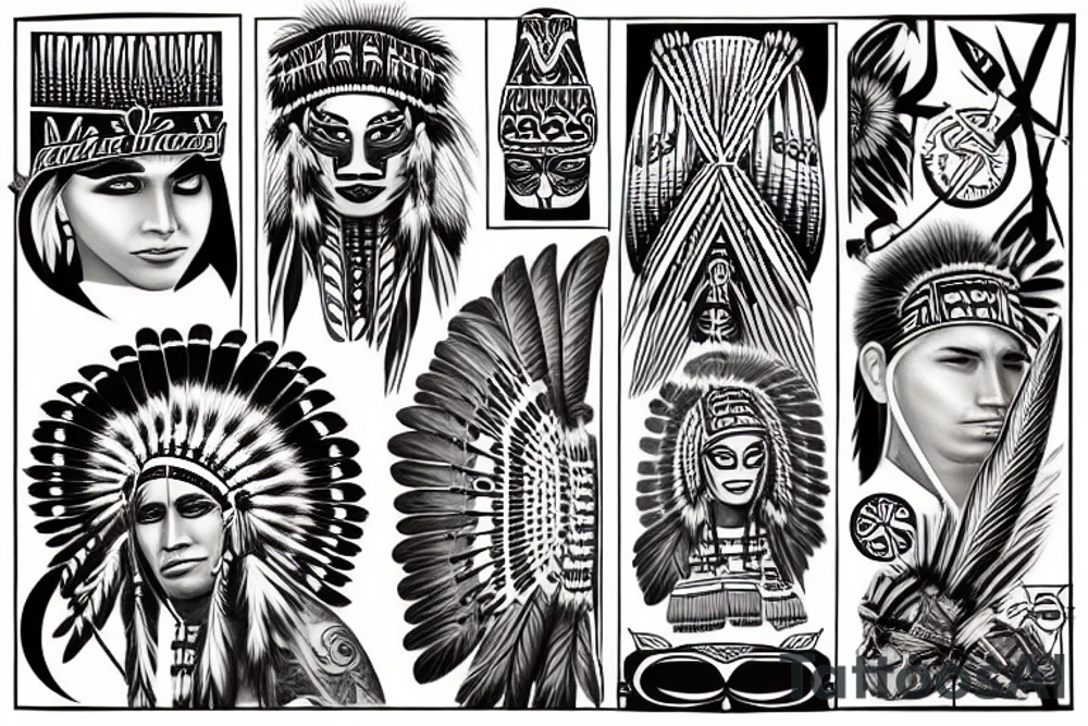 Native American tattoo idea