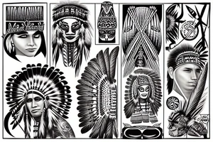 Native American tattoo idea