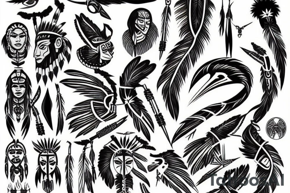 Native American tattoo idea