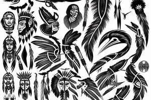 Native American tattoo idea