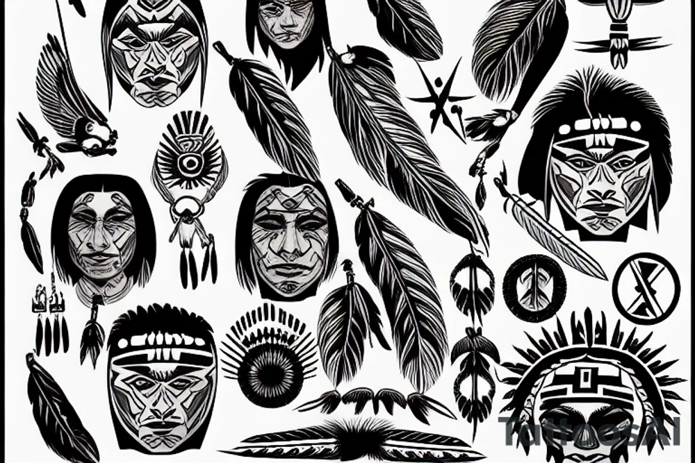 Native American tattoo idea
