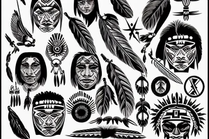 Native American tattoo idea