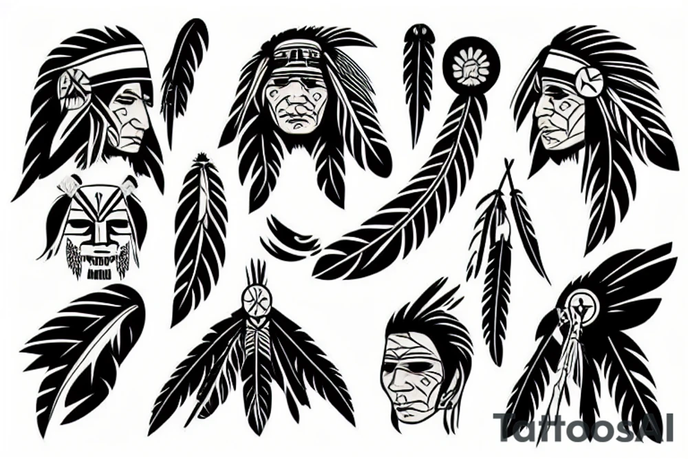 Native American tattoo idea