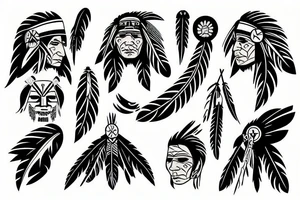 Native American tattoo idea
