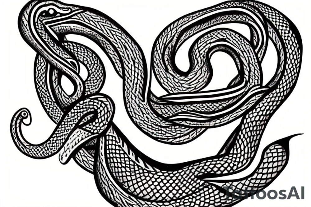 “Hand” holding snake tattoo idea