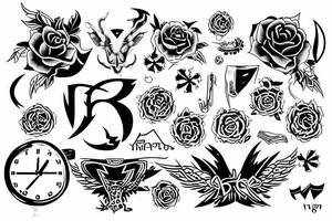 computer, programming, tattoo desing, white and black tattoo idea