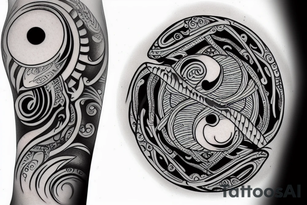 Yin Yang as fish tattoo idea