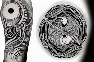 Yin Yang as fish tattoo idea