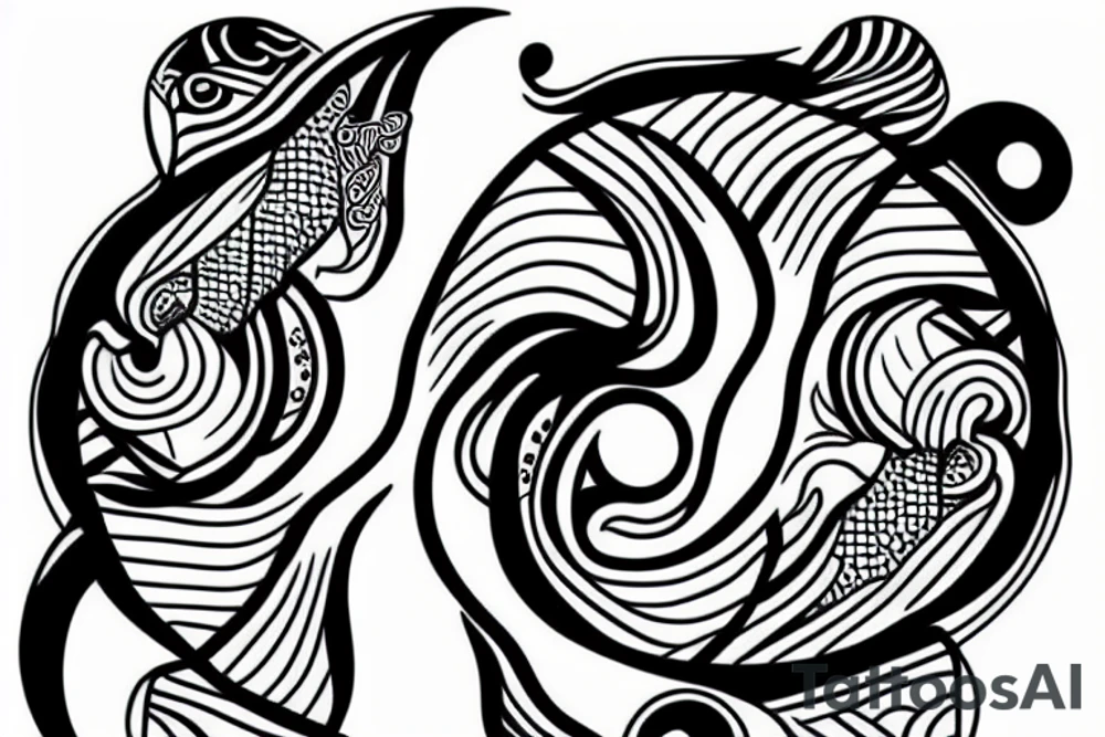 Yin Yang as fish tattoo idea