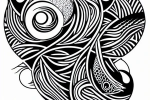 Yin Yang as fish tattoo idea