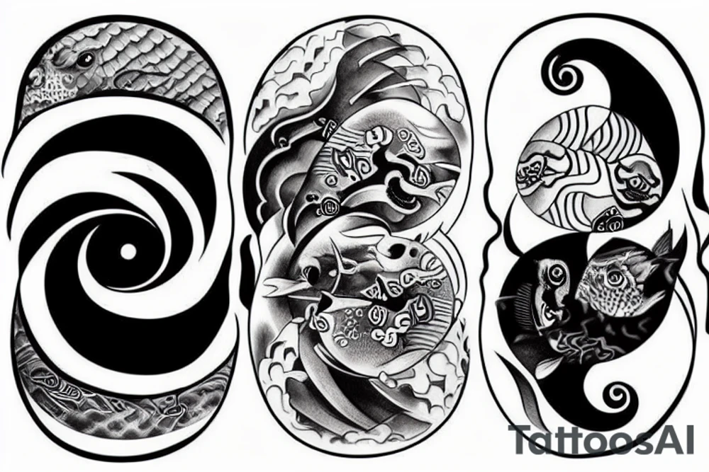 Yin Yang as fish tattoo idea