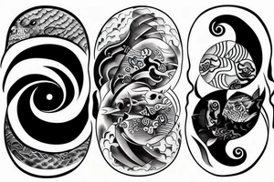 Yin Yang as fish tattoo idea