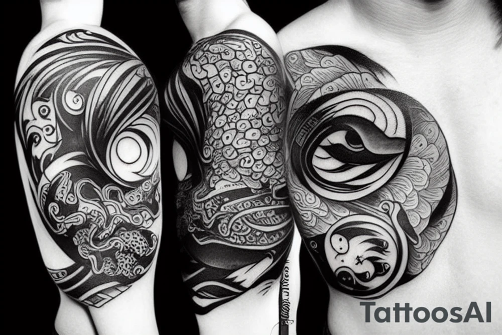 Yin Yang as fish tattoo idea