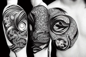 Yin Yang as fish tattoo idea