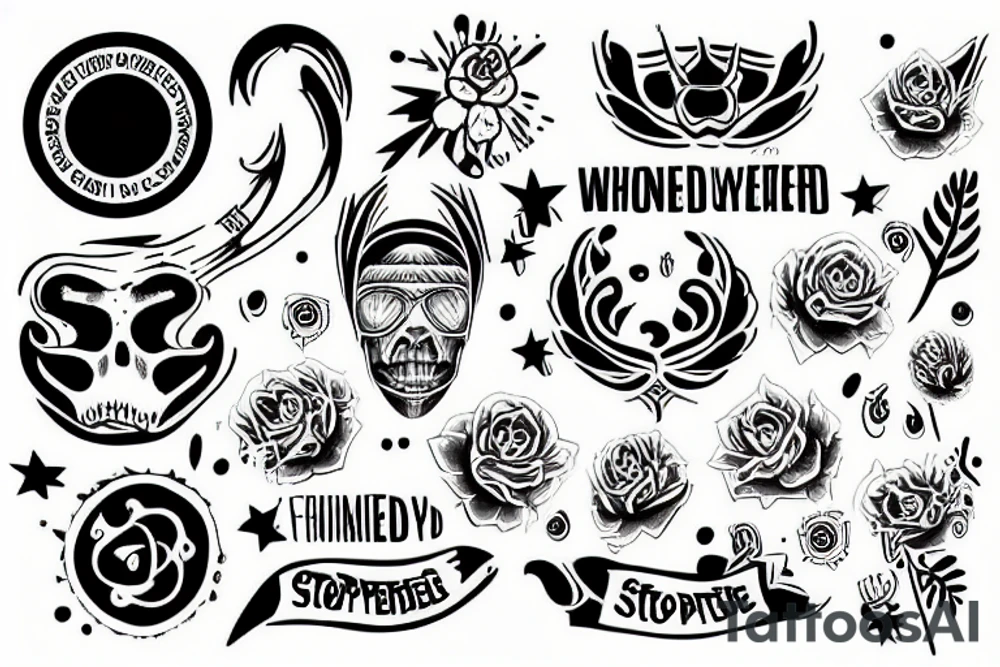 Stop wondering tattoo idea