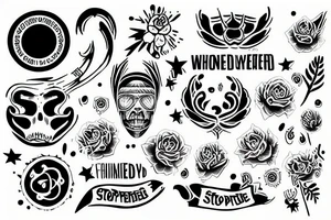 Stop wondering tattoo idea