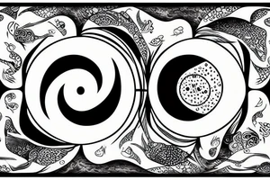 Yin and Yang as fish tattoo idea