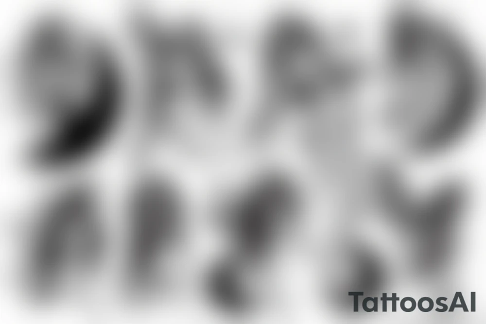 fairies and moon with a mystic halo tattoo idea