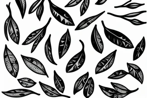 Olive branch with ripe olive tattoo idea