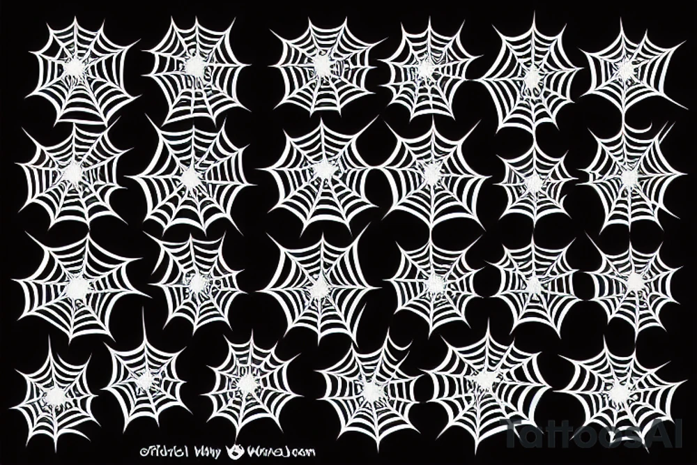 spider webs tattoo idea