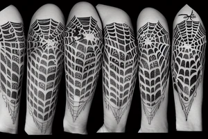 old school 
spider webs tattoo idea
