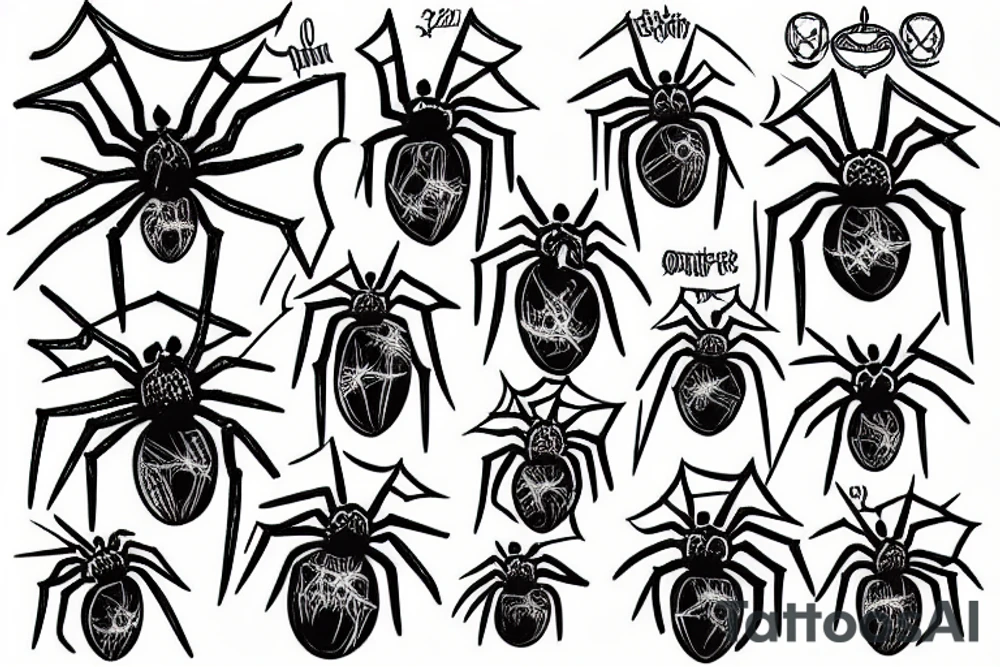 old school 
spider webs tattoo idea