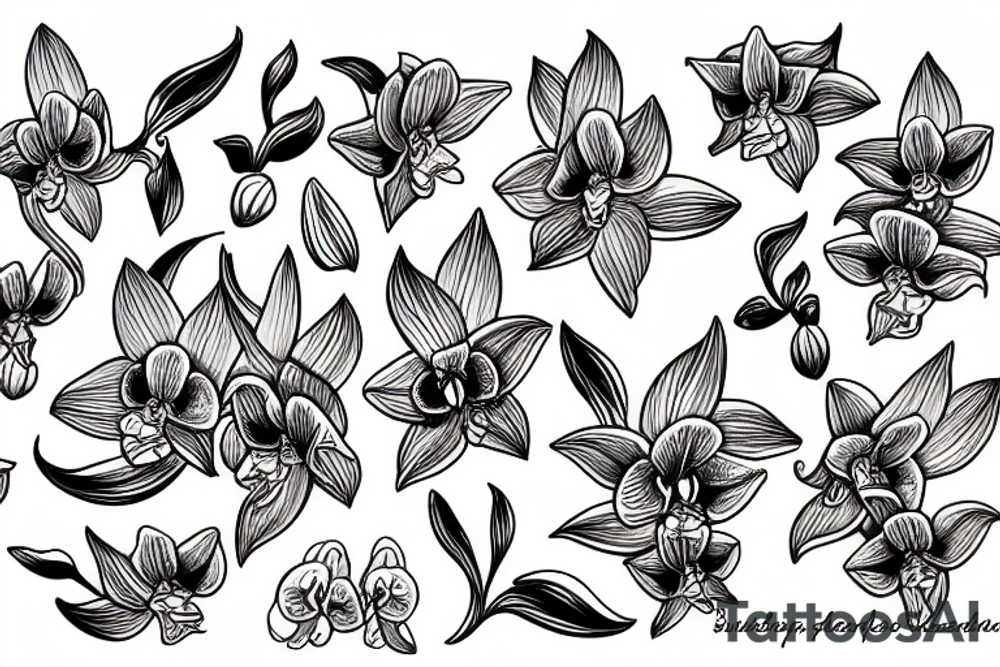 Orchid tattoo idea