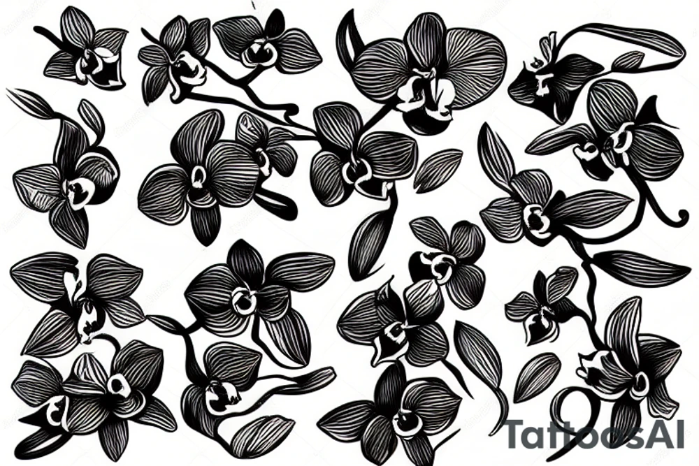 Orchid tattoo idea