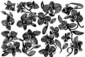 Orchid tattoo idea