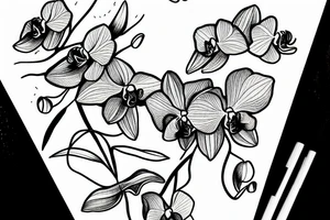 Orchid, survivor tattoo idea