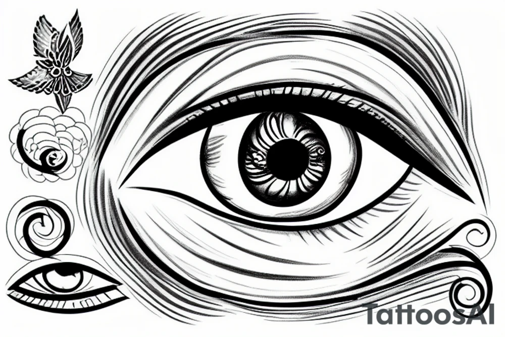 eye of god tattoo idea