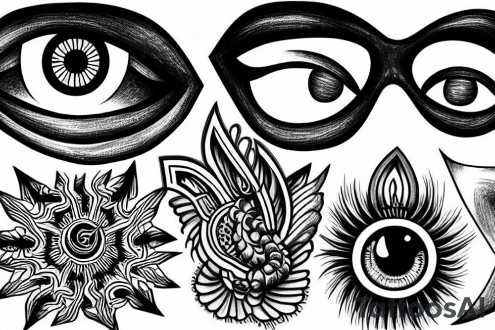 eye of god tattoo idea
